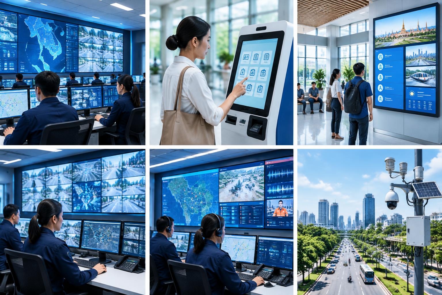 Government command center with a situation wall